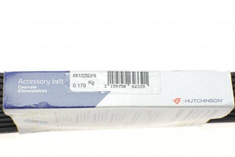 Привідний ремінь генератора hutchinson 1225KDF6