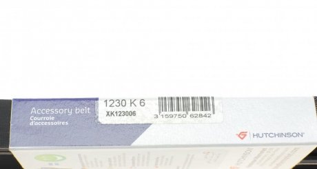 Привідний ремінь генератора hutchinson 1230K6
