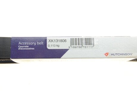 Привідний ремінь генератора hutchinson 1318K6