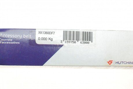 Приводной ремень генератора hutchinson 1360KDF7
