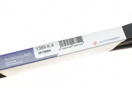 Приводной ремень генератора hutchinson 1389K4