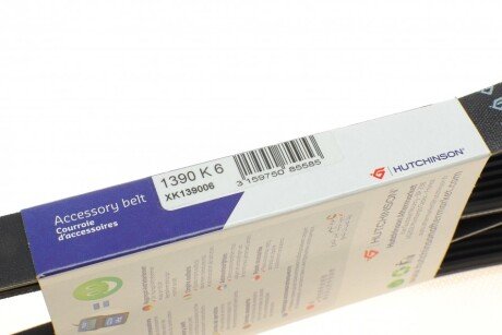 Привідний ремінь генератора hutchinson 1390K6