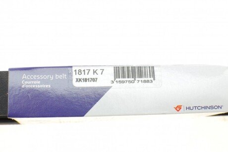Привідний ремінь генератора hutchinson 1817K7