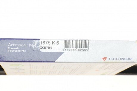 Приводной ремень генератора hutchinson 1875K6