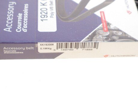 Привідний ремінь генератора hutchinson 1920K6