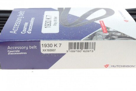 Приводной ремень генератора hutchinson 1930K7