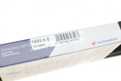 Приводной ремень генератора hutchinson 1949K6