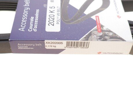 Приводной ремень генератора hutchinson 2020K5