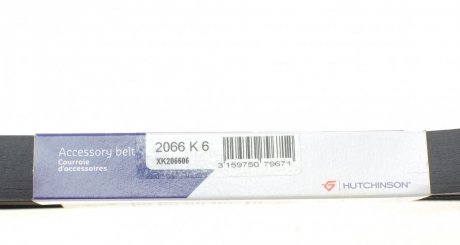Привідний ремінь генератора hutchinson 2066K6