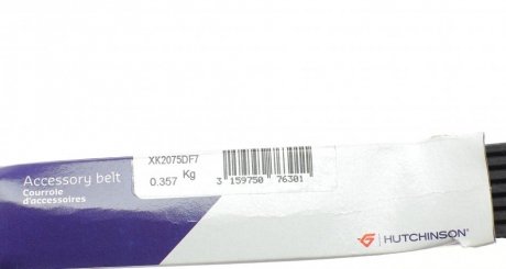 Привідний ремінь генератора hutchinson 2075KDF7