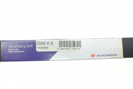 Приводной ремень генератора hutchinson 2090K6