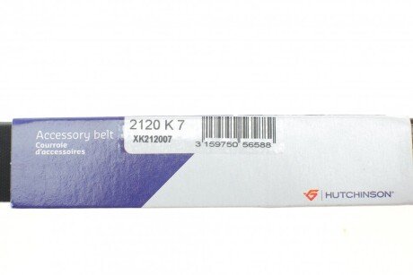Приводной ремень генератора hutchinson 2120K7