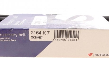 Привідний ремінь генератора hutchinson 2164K7
