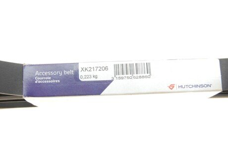 Приводной ремень генератора hutchinson 2172K6