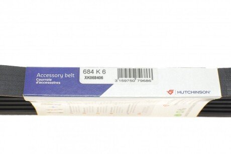 Приводной ремень генератора hutchinson 684K6