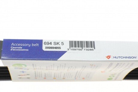 Привідний ремінь генератора hutchinson 694SK5