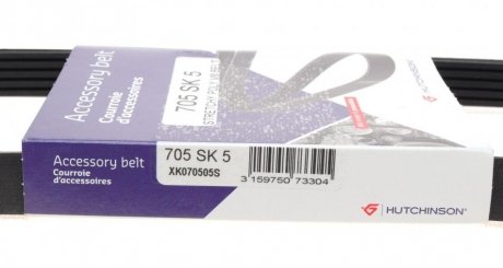 Приводной ремень генератора hutchinson 705SK5