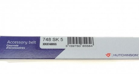 Привідний ремінь генератора hutchinson 748SK5
