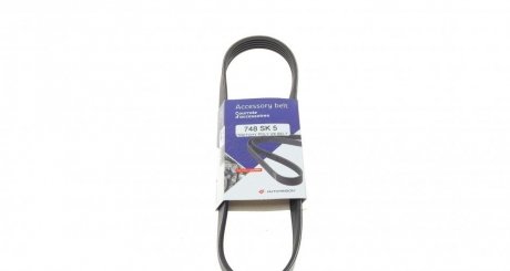 Привідний ремінь генератора hutchinson 748SK5 на Фиат Кубо