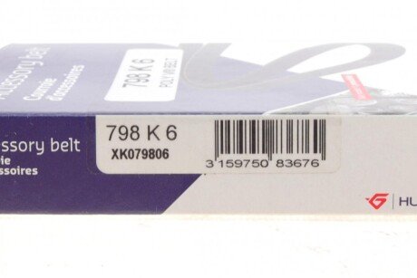 Приводной ремень генератора hutchinson 798K6