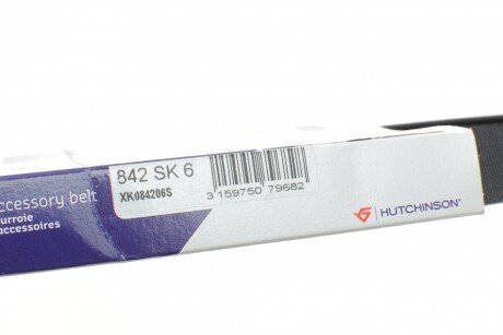 Приводной ремень генератора hutchinson 842SK6