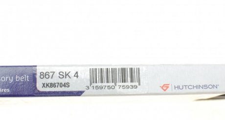 Привідний ремінь генератора hutchinson 867SK4