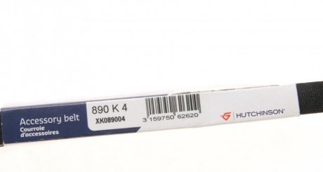 Привідний ремінь генератора hutchinson 890K4