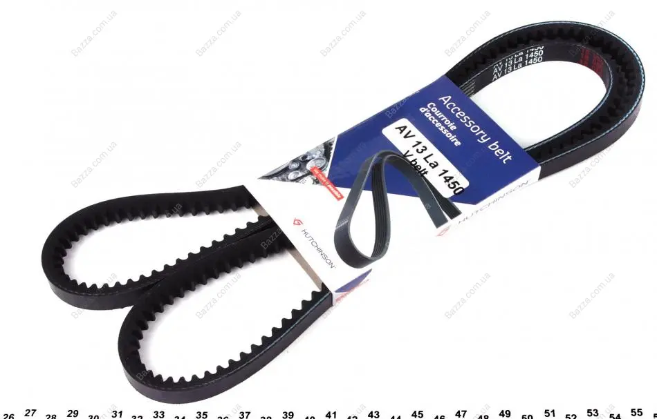 Ремень генератора hutchinson AV 13 La 1450