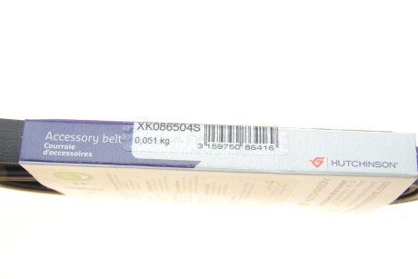 Привідний ремінь генератора hutchinson 865SK4