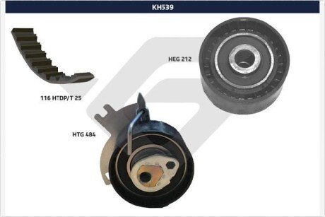 Ремiнь ГРМ к-т hutchinson KH539 на Форд S-Max