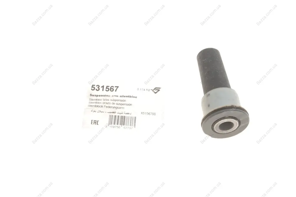Сайлентблок переднего рычага hutchinson 531567