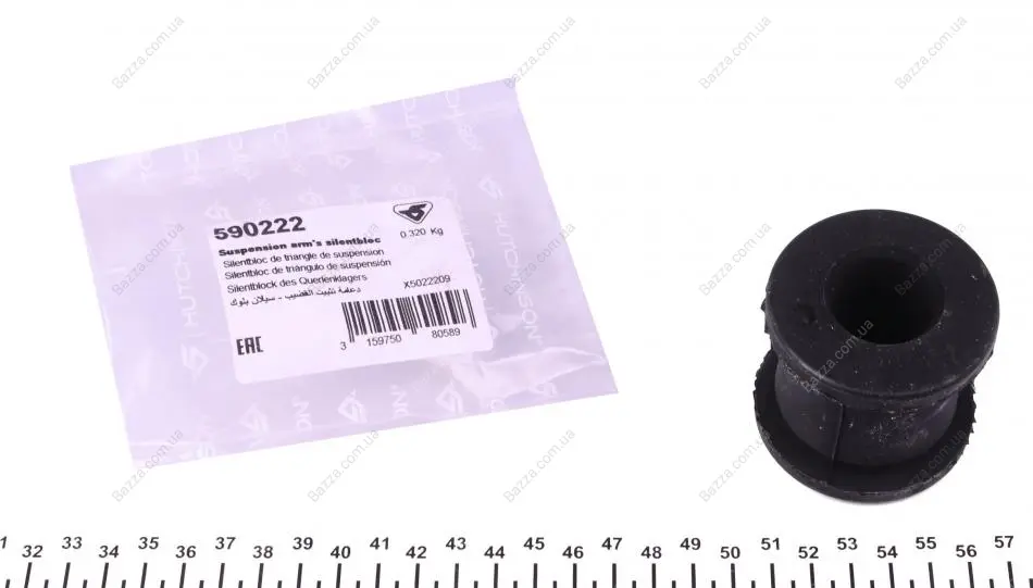 Сайлентблок переднего рычага hutchinson 590222