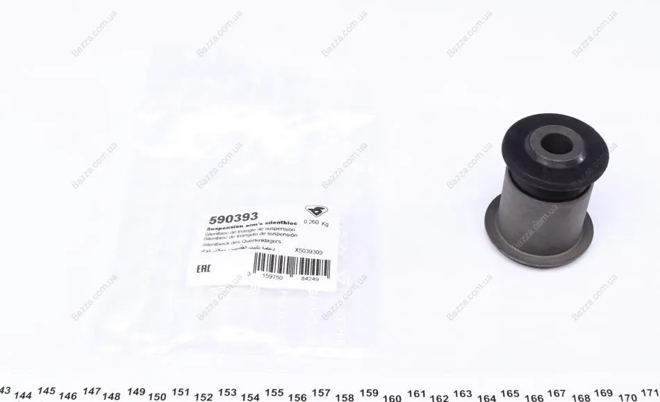 Сайлентблок переднего рычага hutchinson 590393