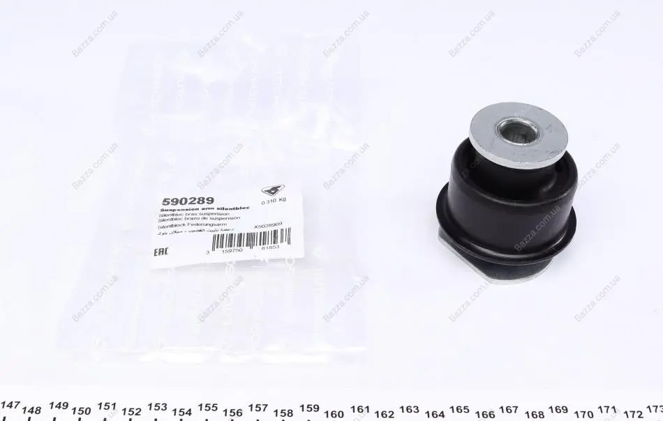 Сайлентблок заднього важеля hutchinson 590289