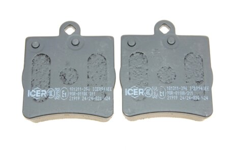 Комплект гальмівних колодок (дискових) icer 181311396