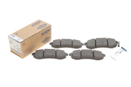 Комплект гальмівних колодок (дискових) icer 181507