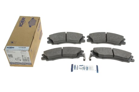 Комплект гальмівних колодок (дискових) icer 181539