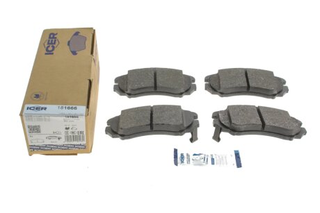 Комплект гальмівних колодок (дискових) icer 181666