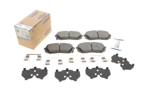 Комплект гальмівних колодок (дискових) icer 181826202