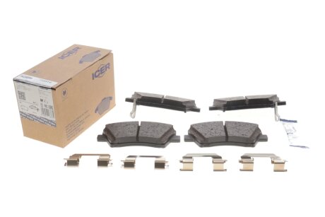 Комплект гальмівних колодок (дискових) icer 182314