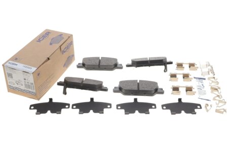 Комплект гальмівних колодок (дискових) icer 182323