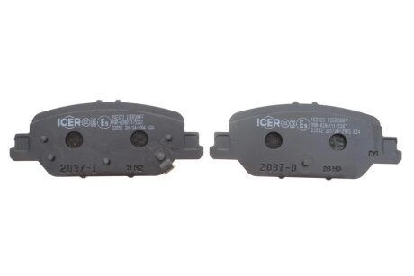 Комплект гальмівних колодок (дискових) icer 182323