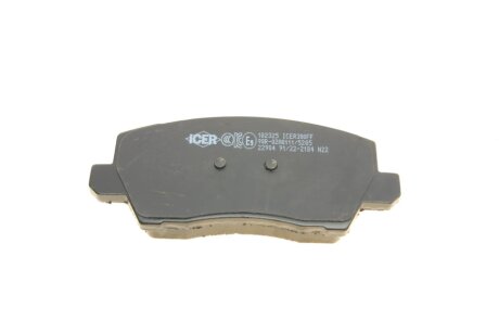 Комплект гальмівних колодок (дискових) icer 182325