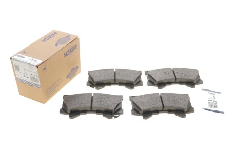 Комплект гальмівних колодок (дискових) icer 182453