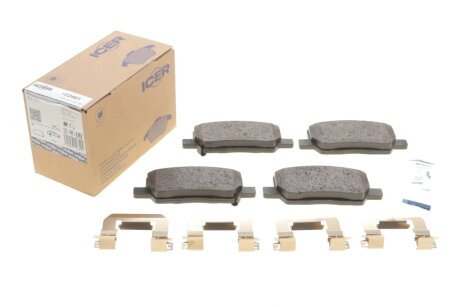 Комплект гальмівних колодок (дискових) icer 182461