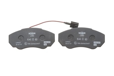 Комплект гальмівних колодок (дискових) icer LM1523
