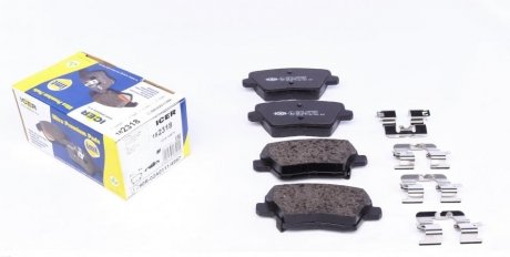 Тормозные колодки icer 182318