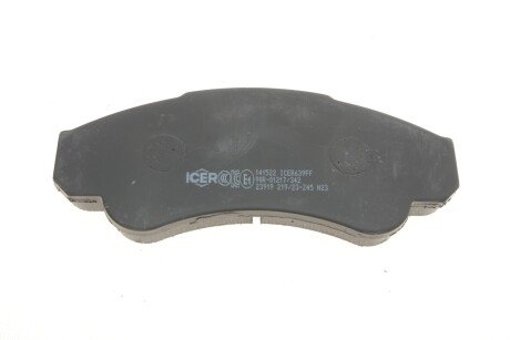 Комплект гальмівних колодок (дискових) icer 141522