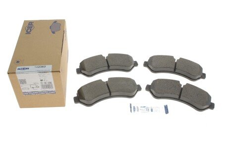 Комплект гальмівних колодок (дискових) icer 142362