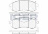 Комплект гальмівних колодок (дискових) icer 181507